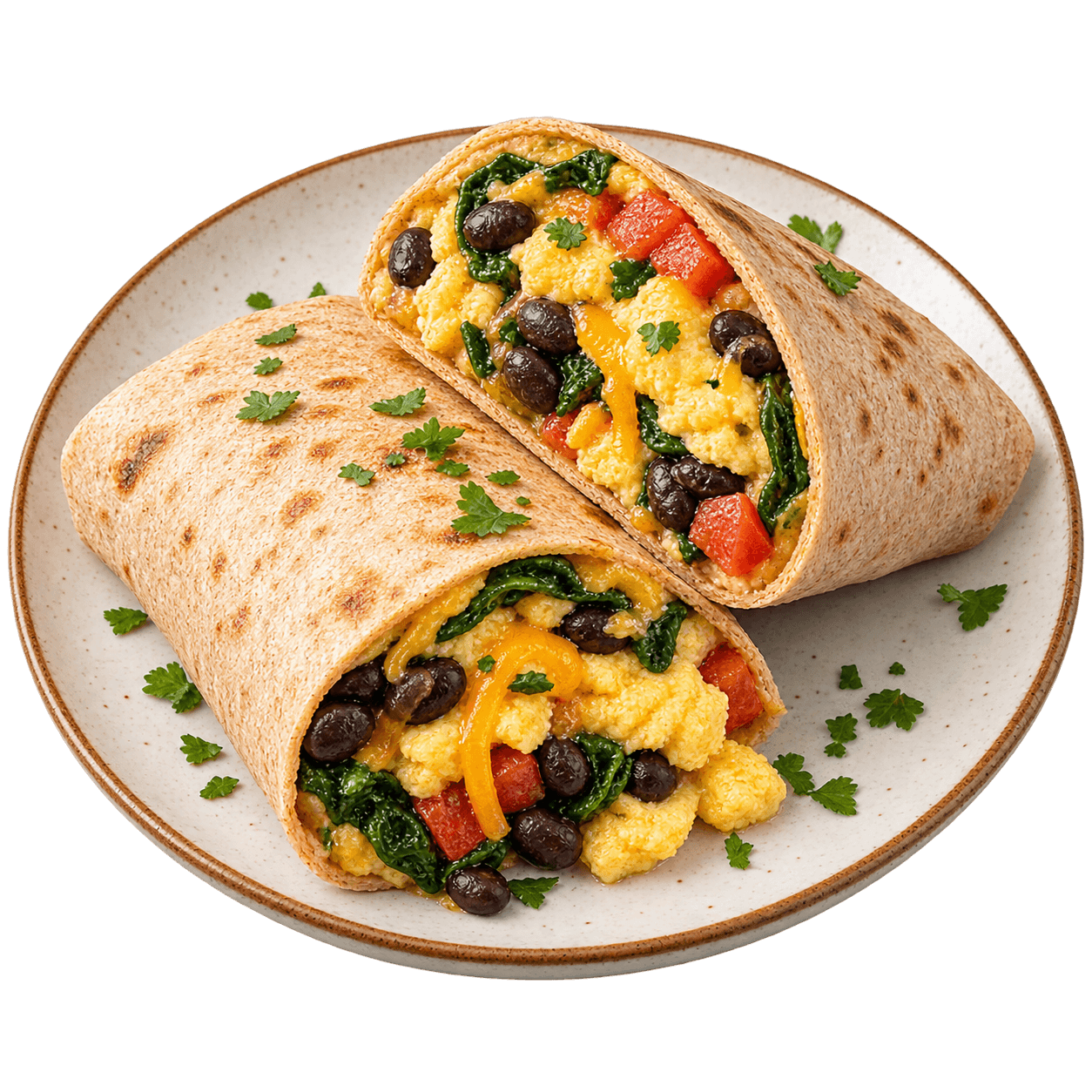 Egg White & Spinach Breakfast Wrap